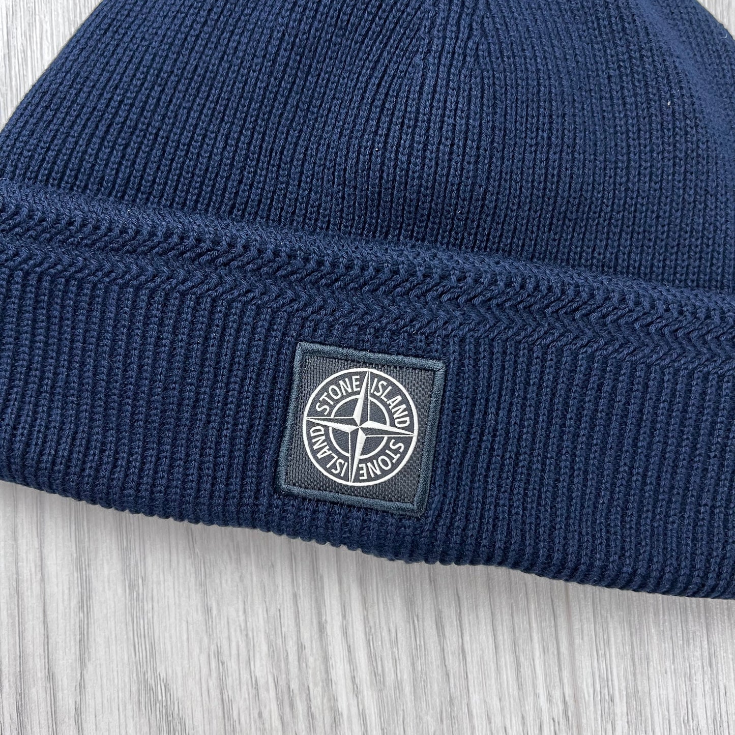 Stone Island Wool Beanie - Navy