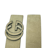 Load image into Gallery viewer, Gucci GG Logo Suede Leather Belt Light Beige Size 75
