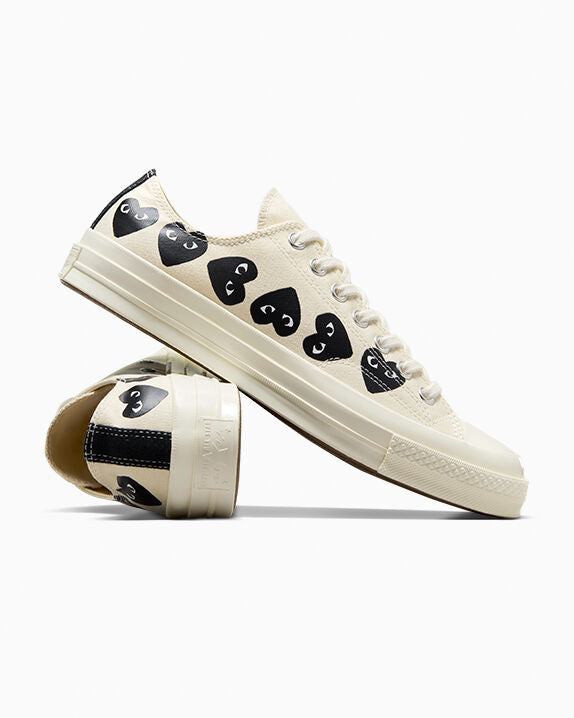 Converse x Comme des Garçons PLAY Chuck 70 Multi Heart Low Top