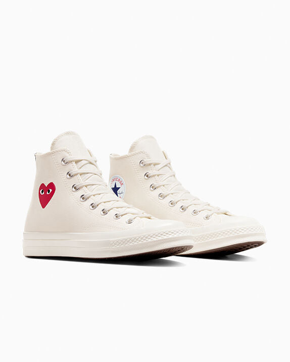 Converse X Comme des Garçons PLAY Chuck 70 OG Single Heart High Top