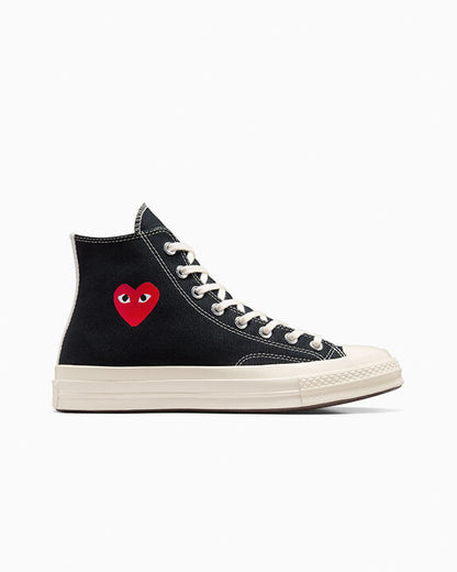 Converse X Comme des Garçons PLAY Chuck 70 OG Single Heart High Top