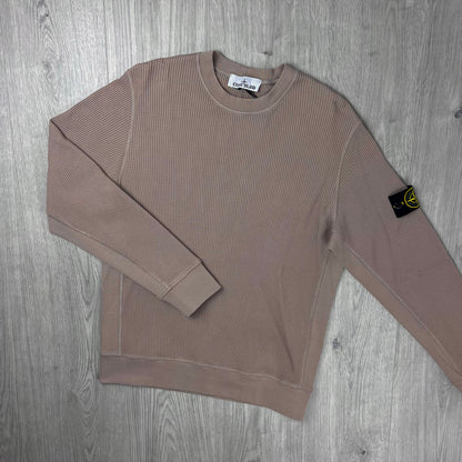 Stone Island Cotton Waffle Sweatshirt - Desert