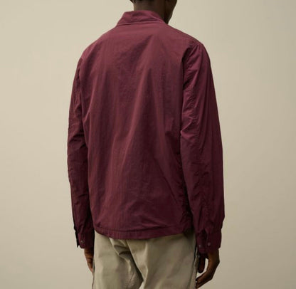 Cp Company 095A Chrome Lens Overshirt In Potent Purple