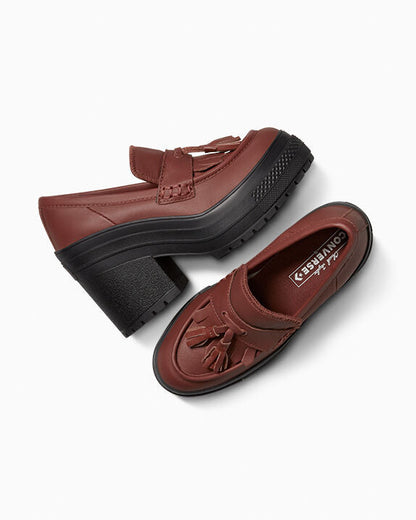 Chuck 70 De Luxe Heel Loafer Platform Leather Low Top