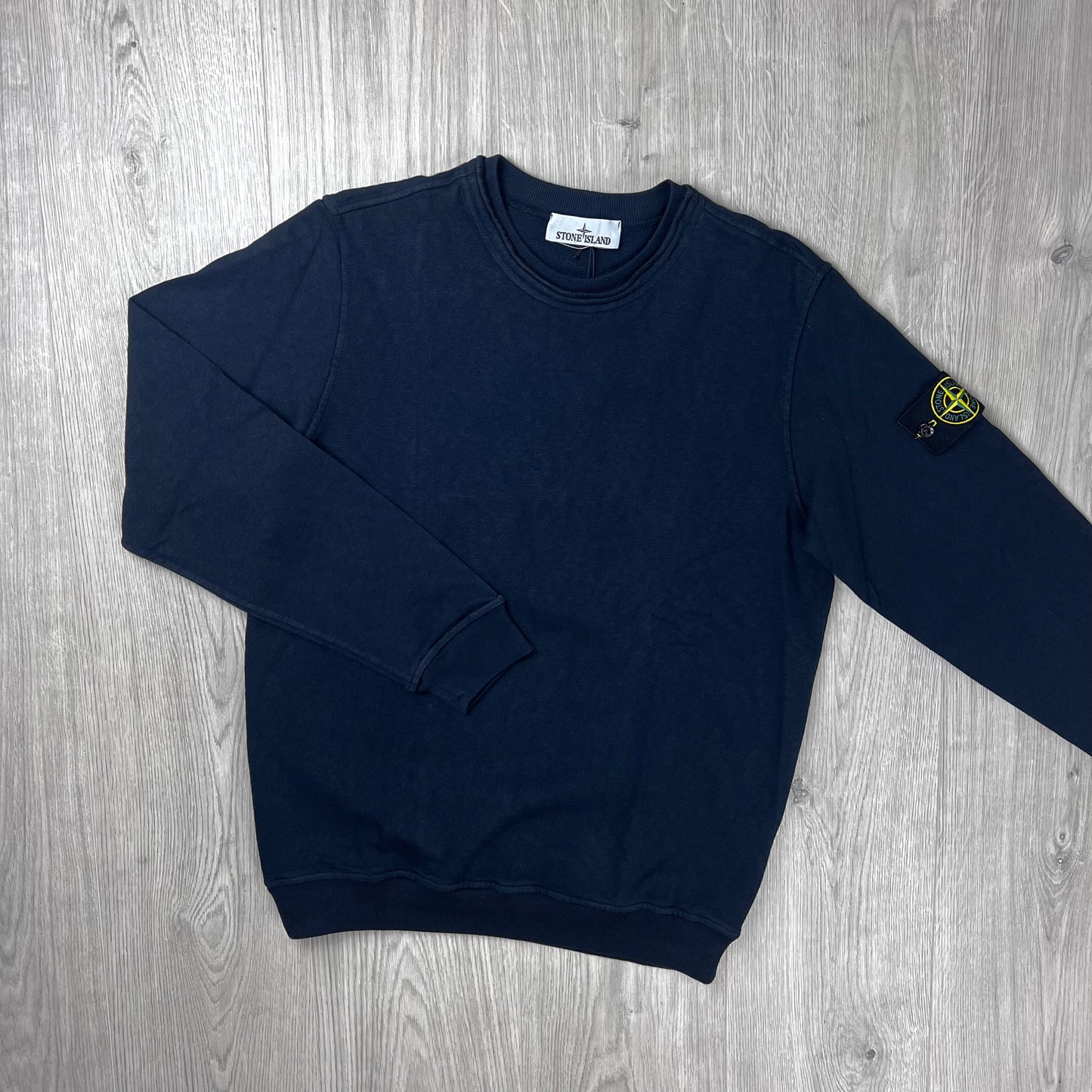 Stone Island Malfilé 'Old' Sweatshirt - Navy