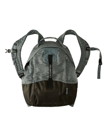 Cp Company 230A Nylon B Rounded Logo Rucksack In Stormy Weather