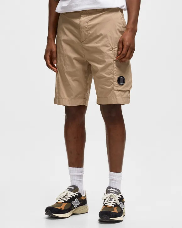 Cp Company 268A 50 Fili Stretch Utility Shorts In Cobblestone