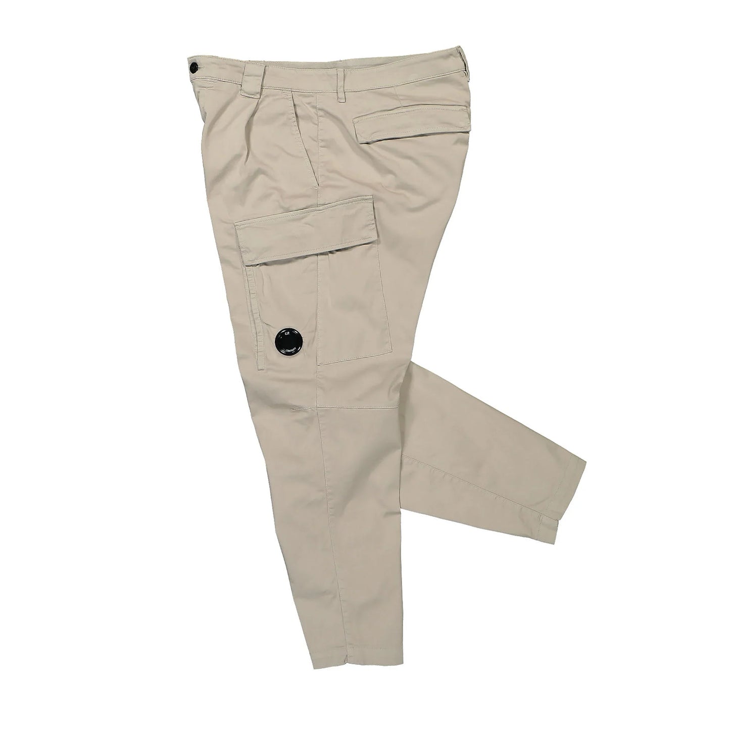 Cp Company 056A Stretch Sateen Cargo Pants In Beige