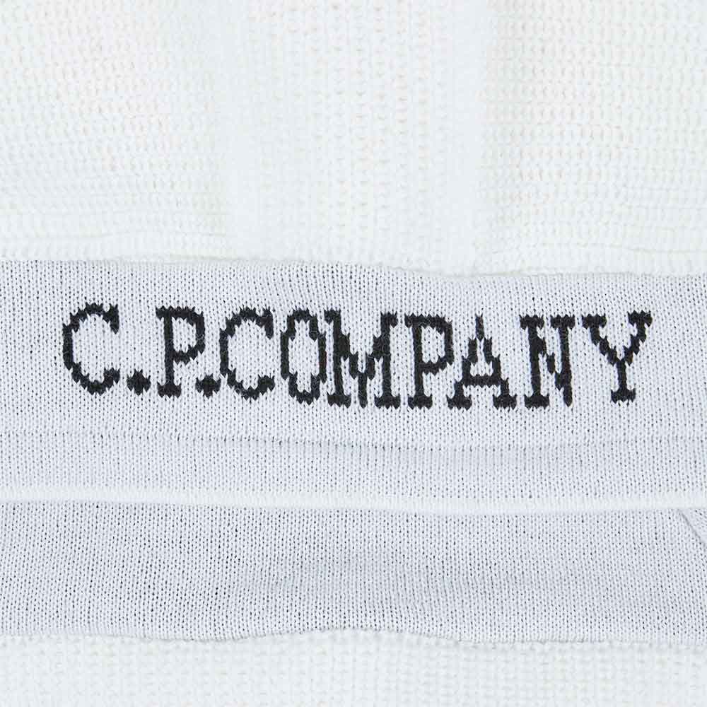 Cp Company Extra Fine Merino Wool Balaclava in White