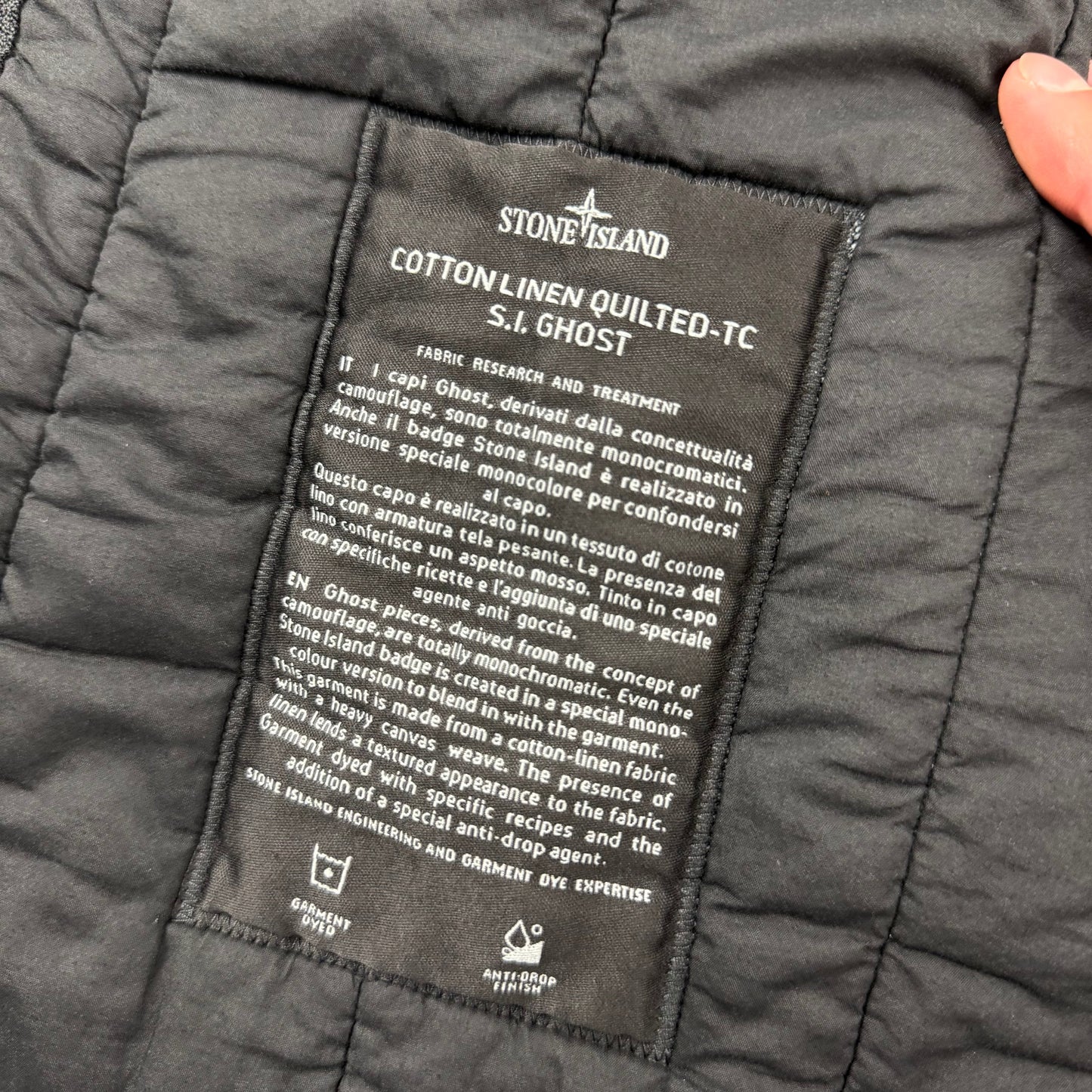 Stone Island Ghost Quilted Gilet - Black