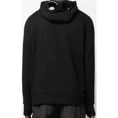 Cp Company Goggle Full Zip Hoodie In Black