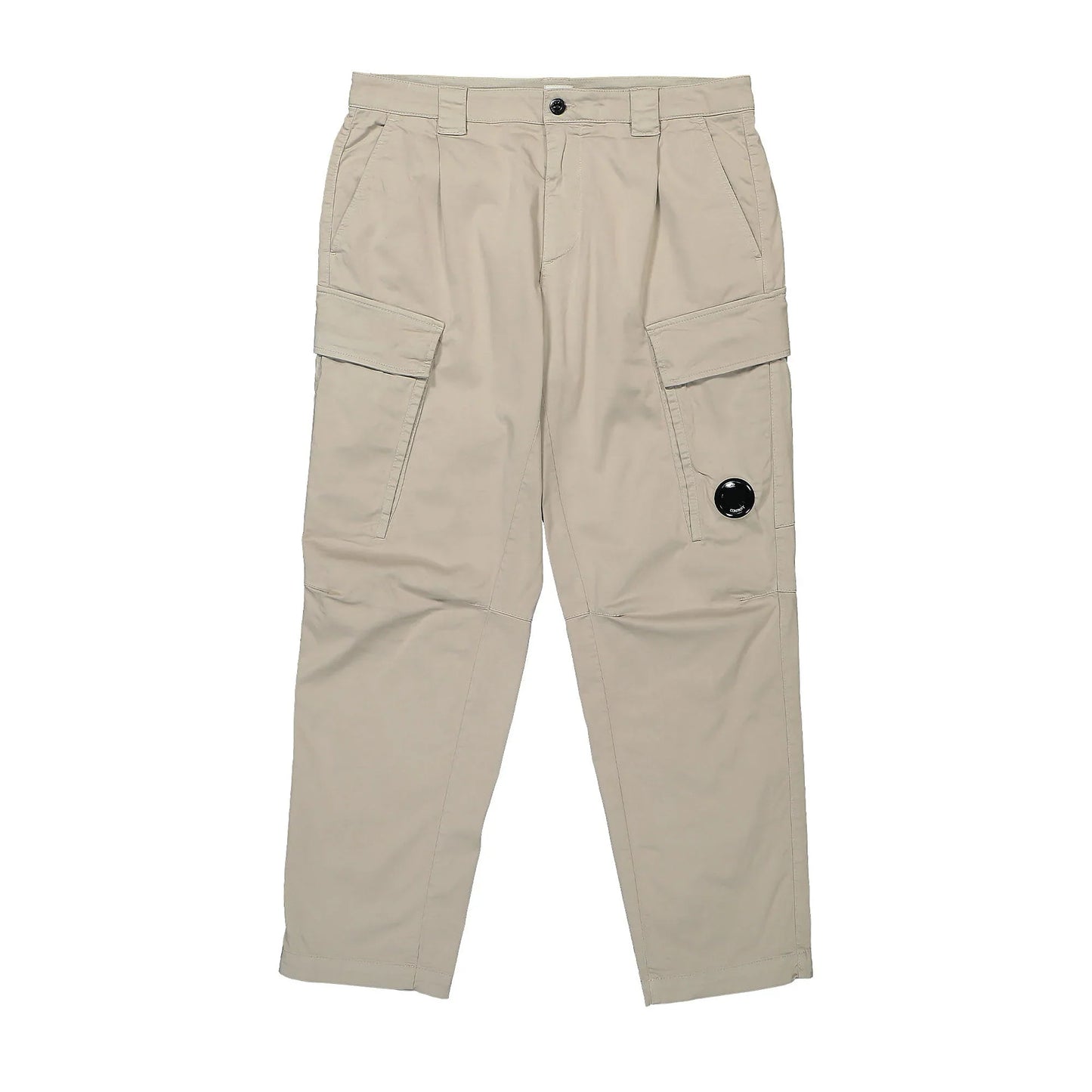 Cp Company 056A Stretch Sateen Cargo Pants In Beige