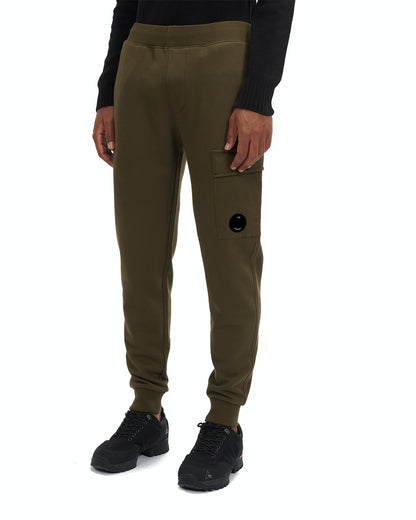 Cp Company 017A Diagonal Raised Lens Joggers in Ivy Green