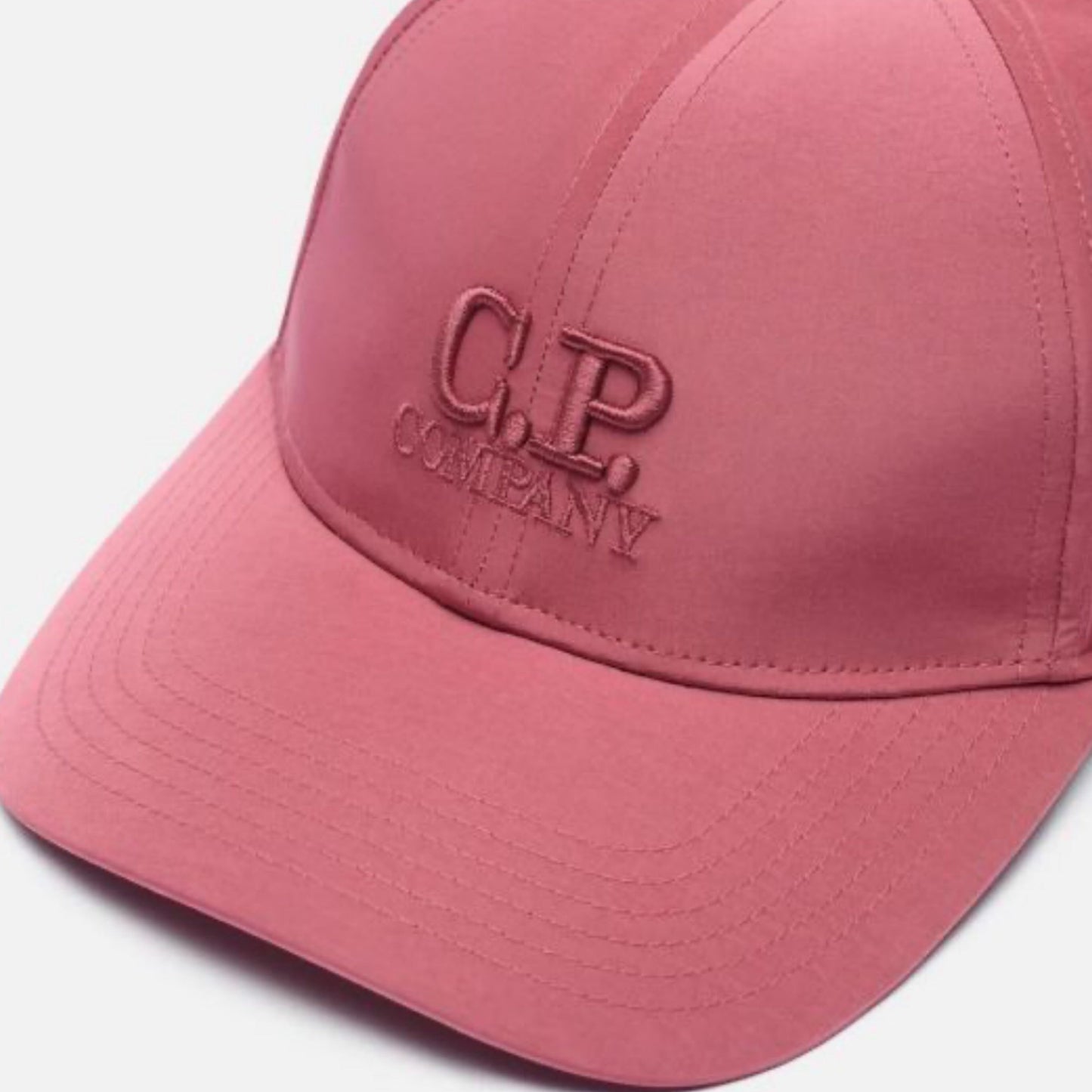 Cp Company Chrome-R Logo Baseball Cap in Red Bud