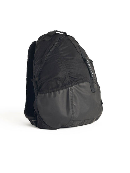 Cp Company 230A Nylon B Rounded Logo Rucksack In Black