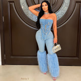 Load image into Gallery viewer, Lituana fur jeans (Blue)