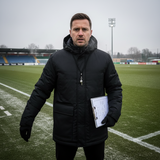 Load image into Gallery viewer, ADMIRAL Rival Padded Stadium Jacket BLACK MENS