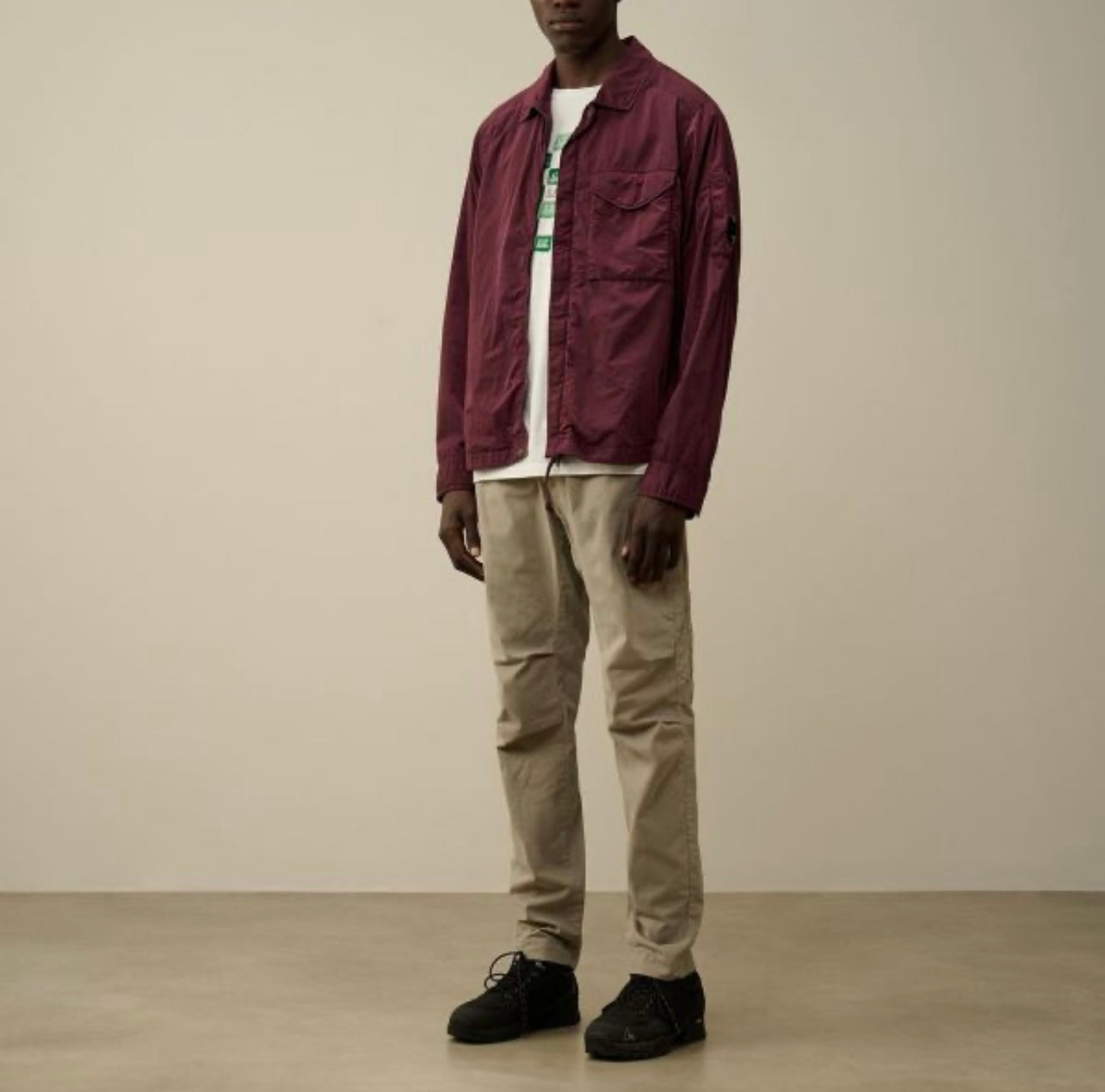 Cp Company 095A Chrome Lens Overshirt In Potent Purple