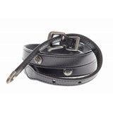 Load image into Gallery viewer, Saint Laurent Paris Narrow Belt Leather Western Black Aa
