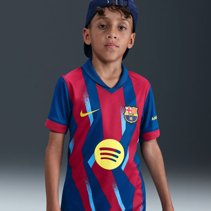 Nike FC Barcelona 2025/26 Stadium Fourth Big Kids' Dri-FIT Soccer Replica Jersey