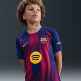 Load image into Gallery viewer, Nike FC Barcelona 2025/26 Stadium Home Big Kids' Dri-FIT Soccer Replica Jersey