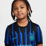 Load image into Gallery viewer, Nike Inter Milan 2025/26 Stadium Home Big Kids' Dri-FIT Soccer Replica Jersey