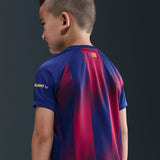 Load image into Gallery viewer, Nike FC Barcelona 2025/26 Stadium Home Little Kids' Soccer Replica 3-Piece Kit