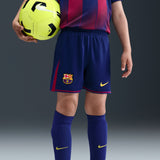 Load image into Gallery viewer, Nike FC Barcelona 2025/26 Stadium Home Little Kids' Soccer Replica 3-Piece Kit
