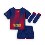 Load image into Gallery viewer, Nike FC Barcelona 2025/26 Stadium Home Baby/Toddler Soccer Replica 3-Piece Kit