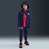 Load image into Gallery viewer, Nike FC Barcelona Tech Big Kids' (Boys') Soccer Fleece Full-Zip Hoodie