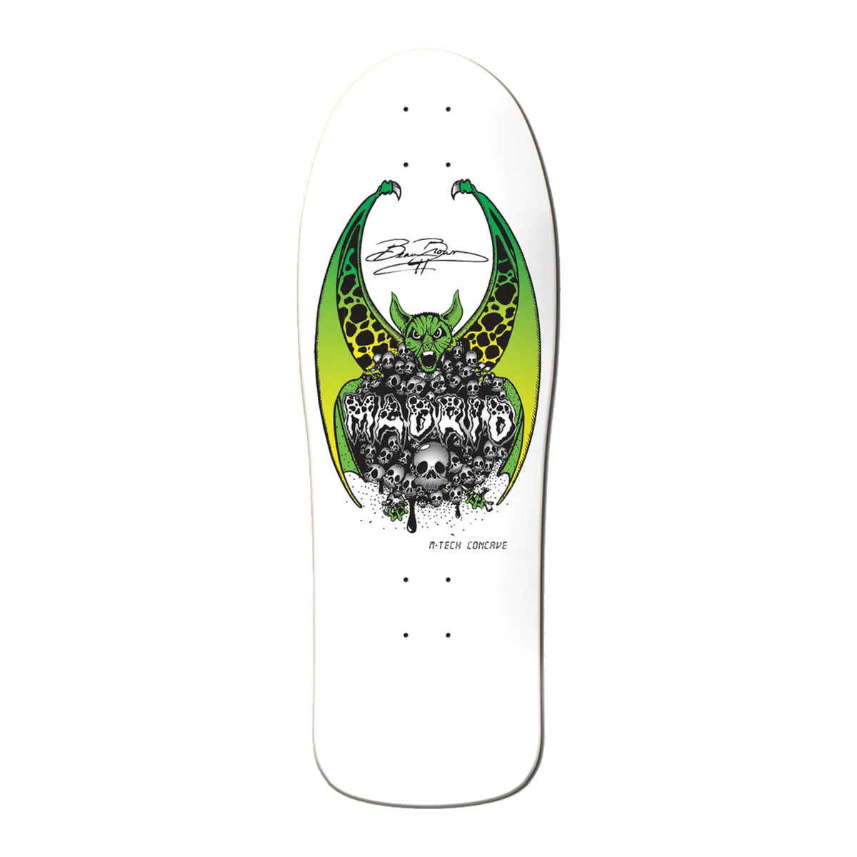 Madrid Deck Beau Brown Re-Issue White 10.37" x 30.62" Old School