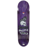 Load image into Gallery viewer, Heroin Skateboard Deck Aaron Wilson KO2 Skull Priest 8.5" x 32.2"