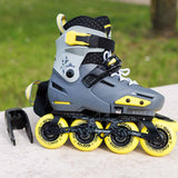 Load image into Gallery viewer, Rollerblade Apex Charcoal Kids Skates