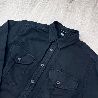 CP Company Button Overshirt - Black