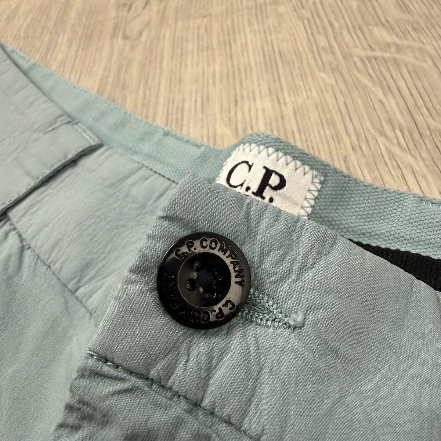 CP Company 50 Fili Cargo Shorts - Silver Blue