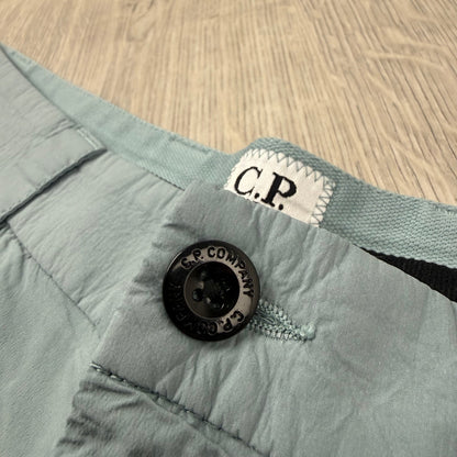 CP Company 50 Fili Cargo Shorts - Silver Blue