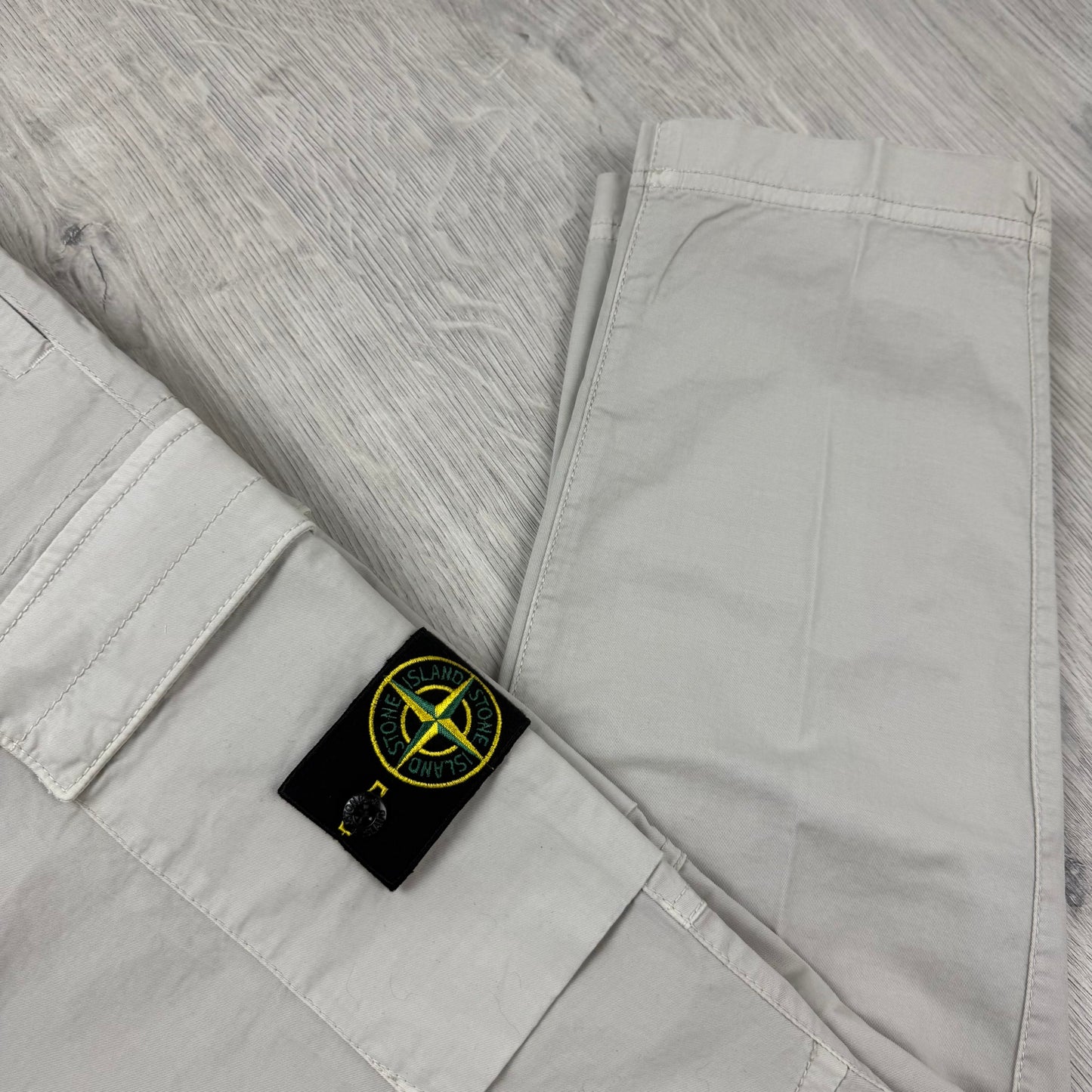 Stone Island Cargo Trousers - Pearl Grey