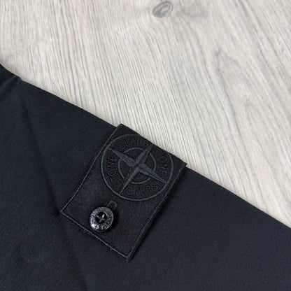 Stone Island Ghost Zip Hoodie - Black