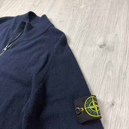 Stone Island Knit Zip Fleece - Navy