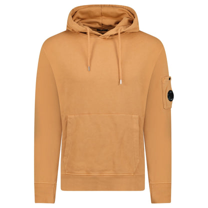 Cp Company 099A Brushed Emerised Resist Dyed Lens Hoodie In Pastry Shell