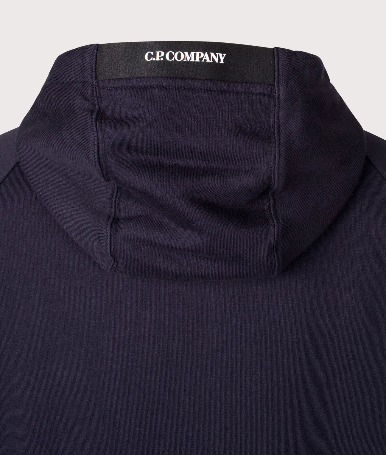 Cp Company 025A Diagonal Raised Lens Full Zip Hoodie In Navy