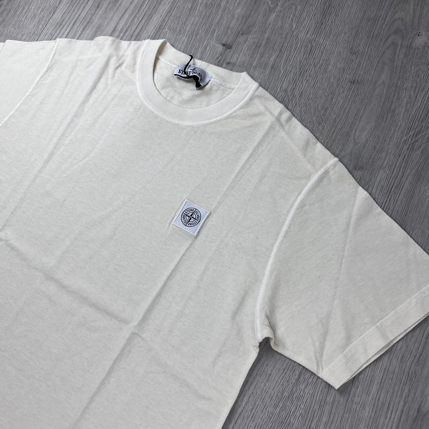 Stone Island 'Fissato' Patch T-Shirt - Ivory