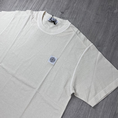 Stone Island 'Fissato' Patch T-Shirt - Ivory