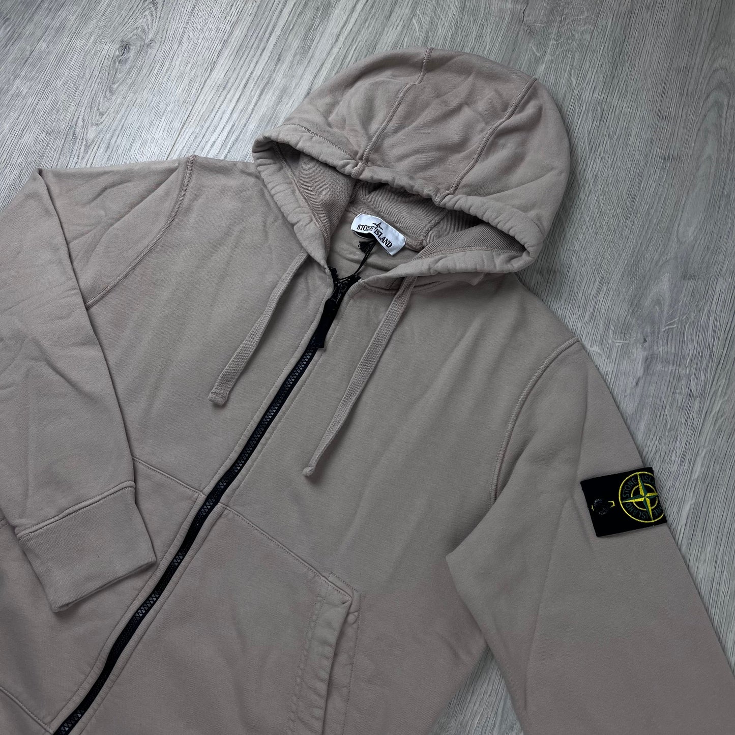 Stone Island Zip Hoodie - Desert