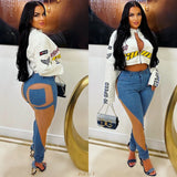 Load image into Gallery viewer, Raji jeans (Denim/nude)