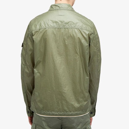 Cp Company Cs II Lens Overshirt In Agave Green