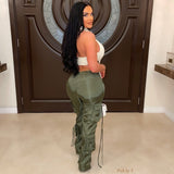 Load image into Gallery viewer, Yula cargo pants (Olive)