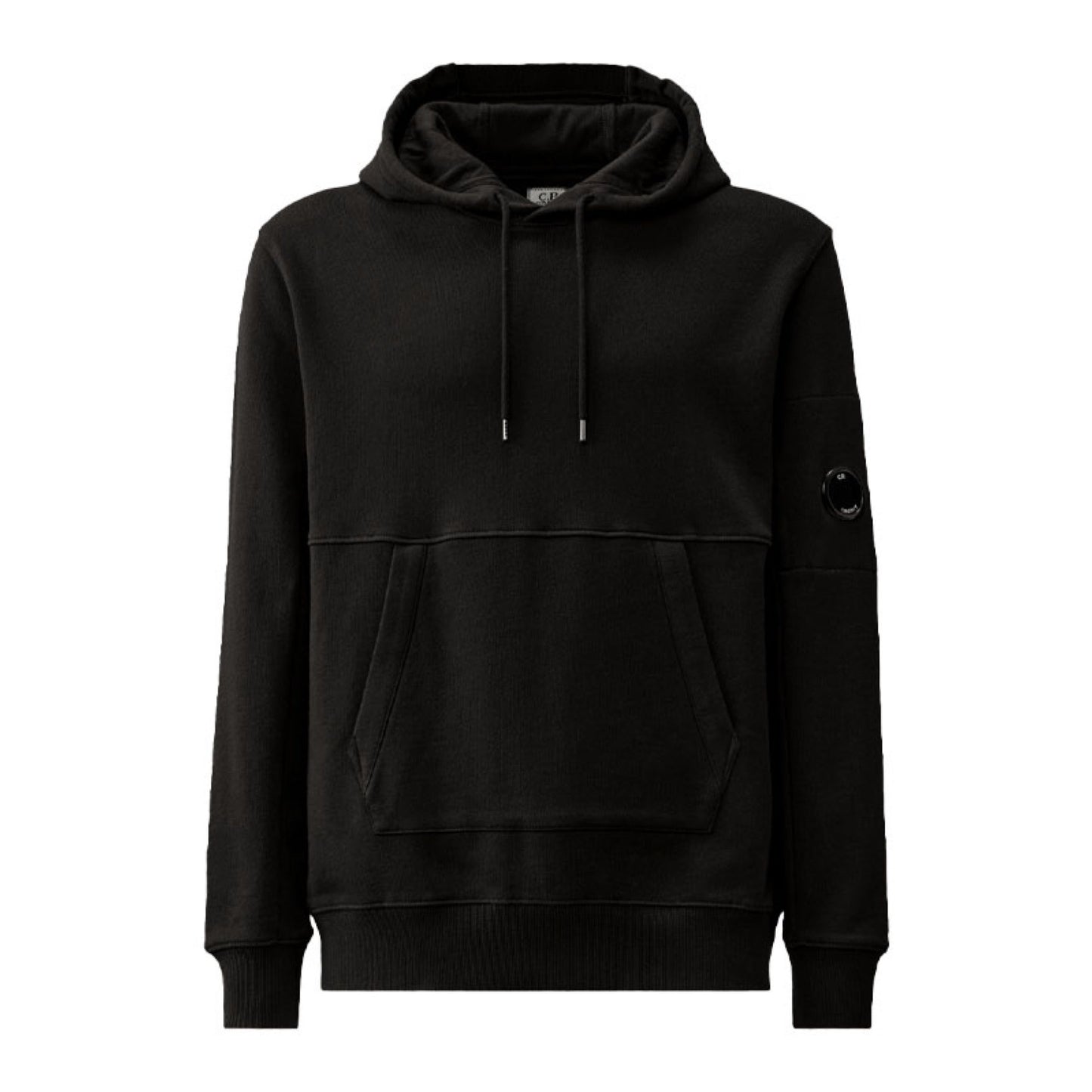 Cp Company 024A Diagonal Raised Overhead Hoodie In Black