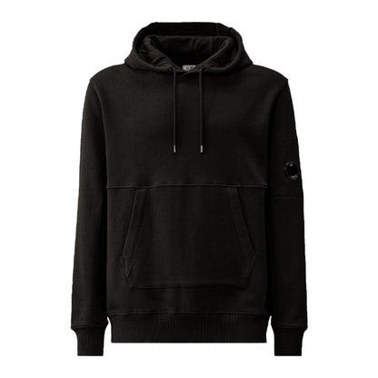 Cp Company 024A Diagonal Raised Overhead Hoodie In Black