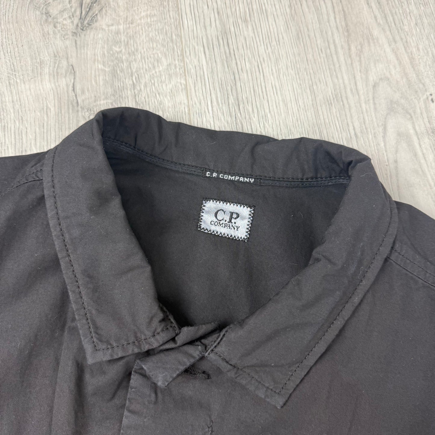 CP Company Button Overshirt - Black